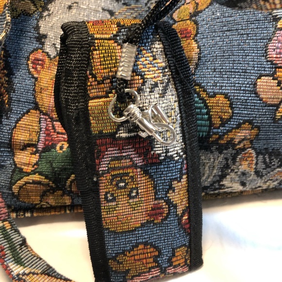 Vintage Mirano Bear Large Tapestry Tote with Vintage phone case 14 x 12” - Picture 7 of 13